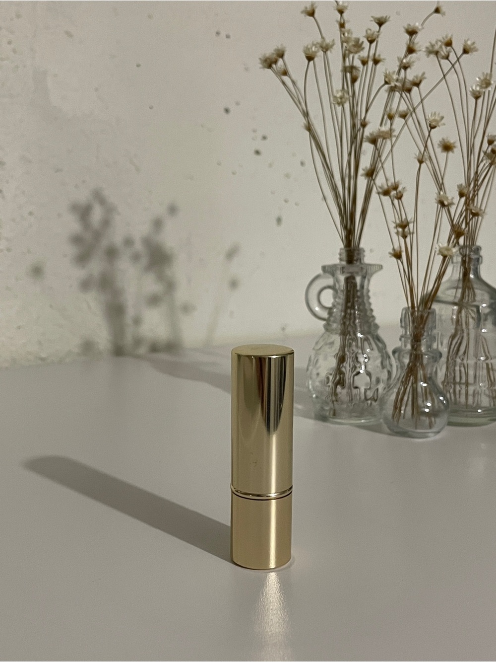 Estee Lauder, pure color long lasting 12 Beige - Gold Metallic Lipstick Case